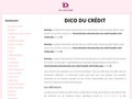 Dico du crédit