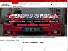 Plaque immatriculation belge