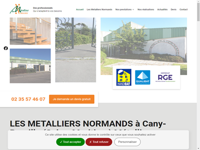 Les Metalliers Normands à Cany-Barville : Métallerie, ferronerie, Serrurerie