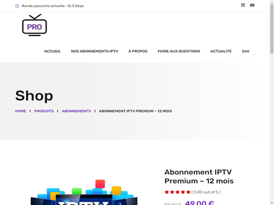 Abonnement IPTV Pro Smart IPTV - Meilleur abonnement IPTV en France