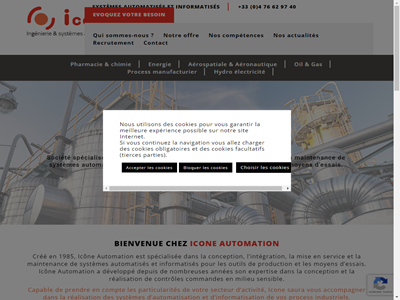 Entreprise d'automatisme industrielle : Icone Automation