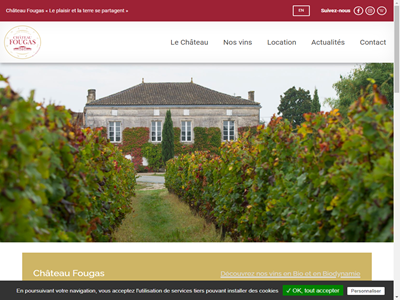 Château Fougas Location pieds de vigne