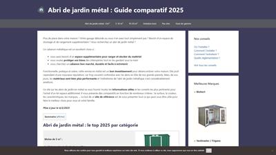 Abri de jardin métal : Guide comparatif 2022 des meilleurs modèles
