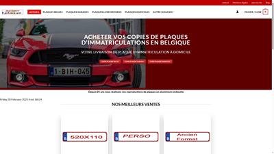 Plaque immatriculation belge