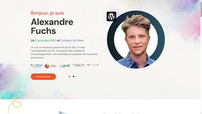 Alexandre Fuchs,  consultant SEO et webmaster freelance