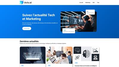 Avis AI : le site sur l'actualité de l'intelligence artificielle