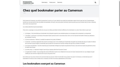 Le guide de paris sportifs au Cameroun 2023