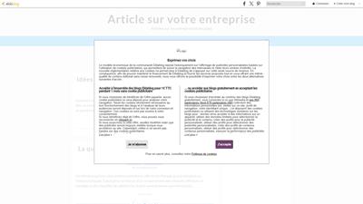 Blog d'articles