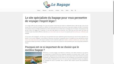Le site du bagage