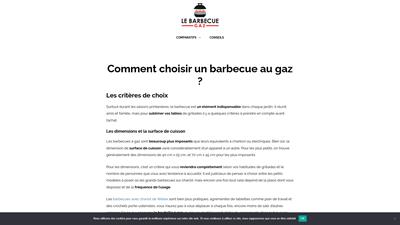 Barbecue pour cuisson au gaz