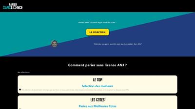 Les paris sans licence ANJ