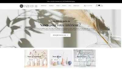 Commerce de vases design pour la déco d'intérieur