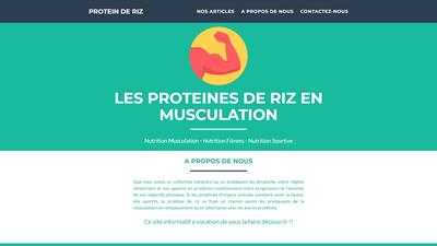 proteine de riz