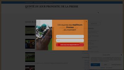 quinté du jour pronostic de la presse