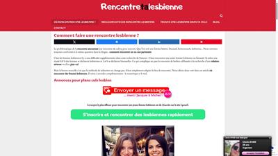 Rencontre lesbiennes