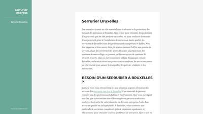 Serrurier Express