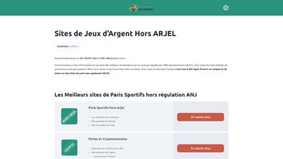 Sites de Paris Sportifs Hors Régulation ANJ
