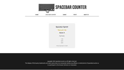 Space bar counter
