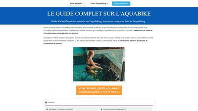 Site de comparatifs d'aquabike