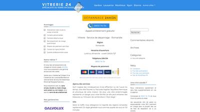 Services de vitrerie en Suisse: Vitrerie24.ch