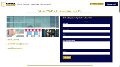 vitrier paris 15