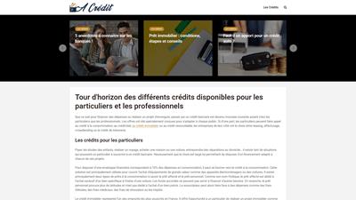 tout sur le credit
