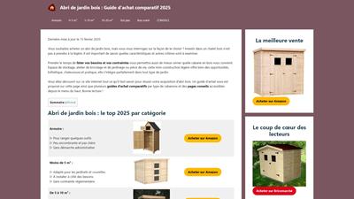 Abri de jardin bois : Guide comparatif des meilleurs modèles