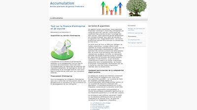 l'accumulation