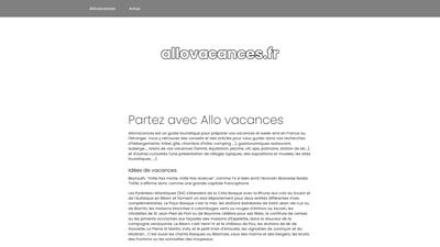 allo vacances