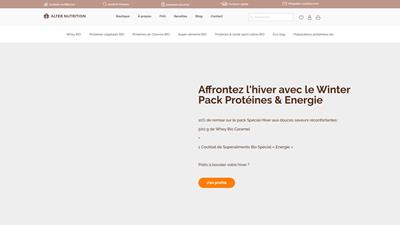 Alter Nutrition, votre boutique de protéines bio et vegan