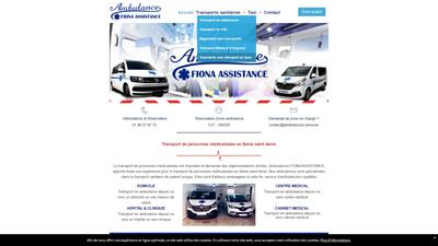Ambulances Fiona, le transfert de personnes malades en toute quiétude