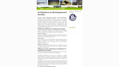 L'architecture durable