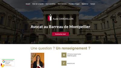 Cabinet d’avocat Aude Dardaillon au Barreau de Montpellier