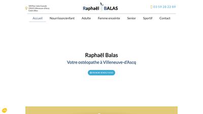Raphaël Balas : Ostéopathe à Villeneuve-d'Ascq
