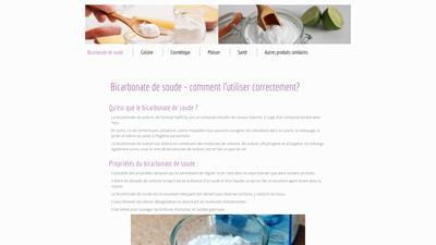 le bicarbonate de soude