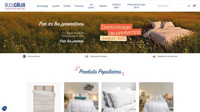 Couette, oreiller et matelas, Bleu Calin 