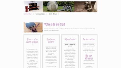 infos sur le cabinet juridique