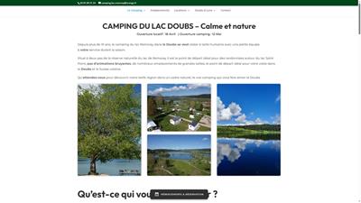 Camping Doubs au bord du lac de Remoray