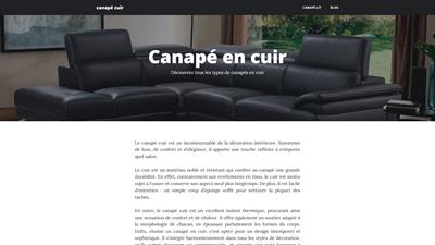 canape cuir