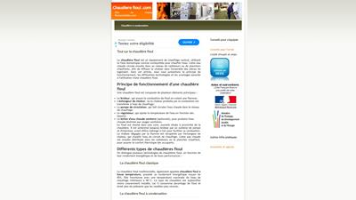 infos sur la chaudière au fioul