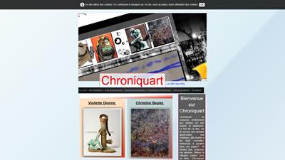 Chroniquart, le rendez-vous des arts visuels.