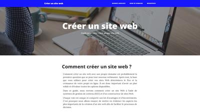 Créer un site web