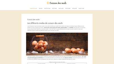 Temps cuisson oeuf dur