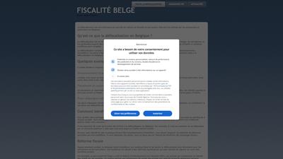 defiscalisation en Belgique