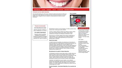 Le blanchiment des dents