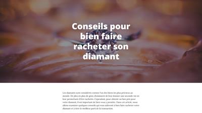 Achat et vente de diamants 