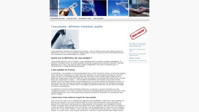 infos sur les eaux : potable et non potable