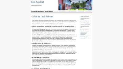 l'habitat ecologique