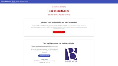 l'eco mobilité