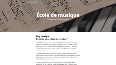 ecole de musique